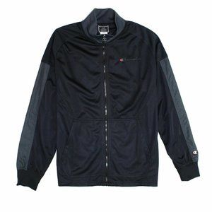 Champion Mens Activewear Jacket Black Size Large L